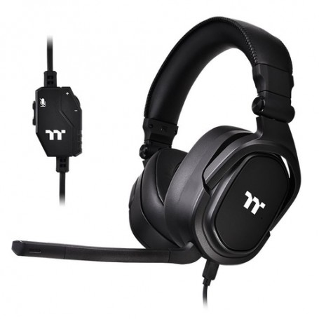Thermaltake Argent H5 Stereo Cuffia Padiglione auricolare Connettore 3.5 mm Nero (GHT-THF-ANECBK-30)