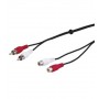 Goobay AVK 125-1000 10.0m cavo audio 10 m 2 x RCA Nero (50437)