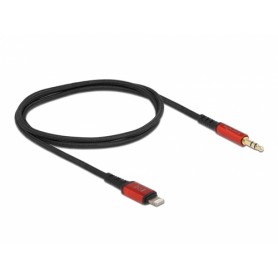 DeLOCK 86586 cavo audio 0,5 m 3.5mm Lightning Nero, Rosso (86586)