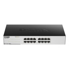 D-Link GO-SW-16G Non gestito L2 Gigabit Ethernet (10/100/1000) 1U Nero (GO-SW-16G/E)