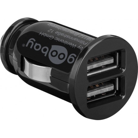 Goobay 58912 Caricabatterie per dispositivi mobili Nero Auto (58912)
