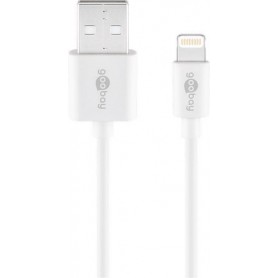 Goobay 72905 cavo Lightning 0,5 m Bianco (72905)