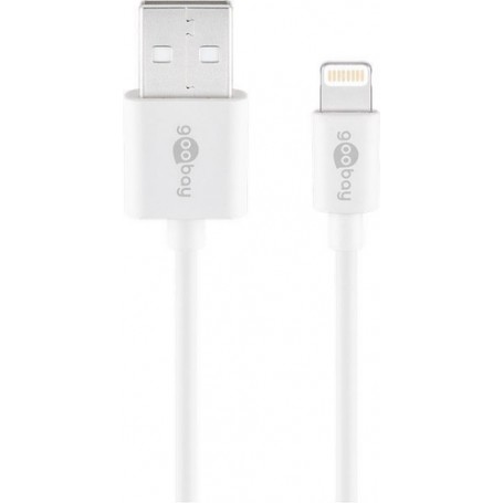 Goobay 72905 cavo Lightning 0,5 m Bianco (72905)