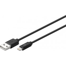 Goobay 63523 cavo Lightning 1 m Nero (63523)