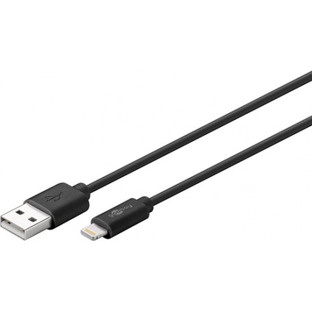 Goobay 63523 cavo Lightning 1 m Nero (63523)