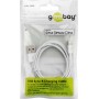 Goobay 63523 cavo Lightning 1 m Nero (63523)