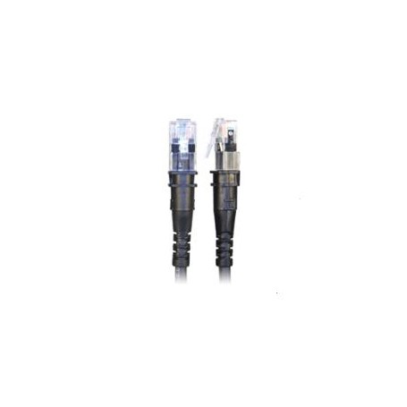 PatchSee TP-6A-F/2 cavo di rete Nero 0,6 m Cat6a U/UTP (UTP) (TP-6A-F/2)