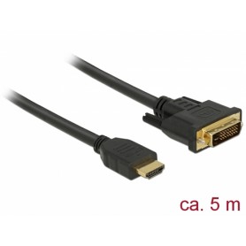 DeLOCK 85656 cavo e adattatore video 5 m HDMI tipo A (Standard) DVI Nero (85656)