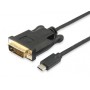 Equip 133468 cavo e adattatore video 1,8 m USB tipo-C DVI-D Nero (133468)