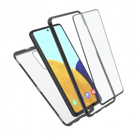 Hama Magnetic+Glass+Display Glass custodia per cellulare 16,5 cm (6.5") Cover Nero, Trasparente (196743)