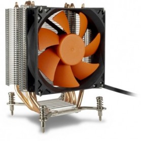Inter-Tech Argus SU-200B Processore Refrigeratore 9,2 cm Nero, Acciaio inossidabile (88885519)