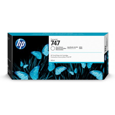 HP 747 300-ml Gloss Enhancer DesignJet Ink Cartridge cartuccia d'inchiostro 1 pz Originale Potenziatore di brillantezza (P2V87A)