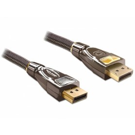 DeLOCK 82771 cavo DisplayPort 2 m Nero, Marrone (82771)