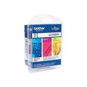 Brother LC-1100RBWBPDR cartuccia d'inchiostro 3 pz Originale Ciano, Magenta, Giallo (LC1100RBWBPDR)
