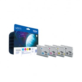 Brother LC-970 Value Pack cartuccia d'inchiostro Originale Nero, Ciano, Magenta, Giallo (LC970VALBPDR)