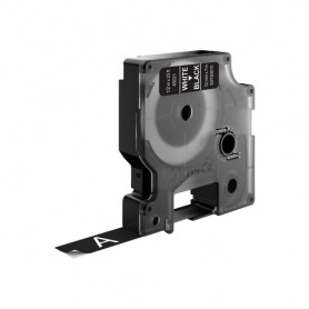 DYMO D1 Standard - White on Black - 12mm nastro per etichettatrice (S0720610)