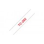 Brother TC-292 nastro per etichettatrice Rosso su bianco (TC292)