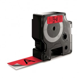 DYMO D1 Standard - Black on Red - 24mm nastro per etichettatrice (S0720970)