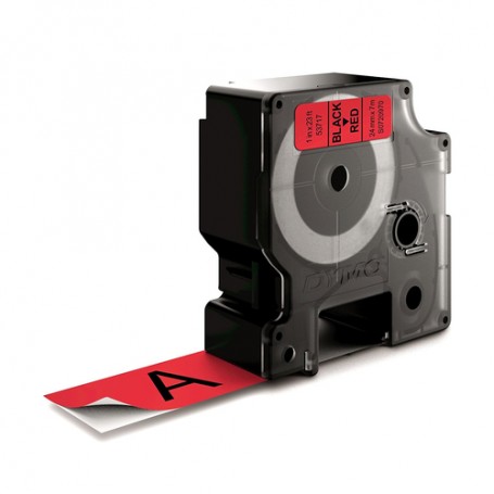 DYMO D1 Standard - Black on Red - 24mm nastro per etichettatrice (S0720970)