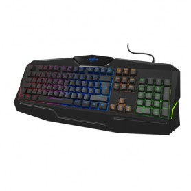 Hama Exodus 210 Illuminated tastiera USB QWERTZ Tedesco Nero (00186042)