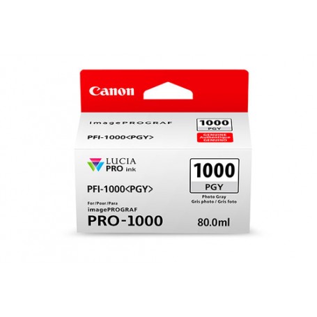 Canon PFI-1000 PGY cartuccia d'inchiostro Originale Grigio per foto (0553C001)