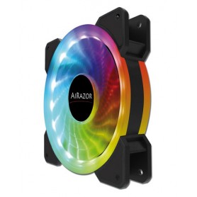 LC-Power AiRazor Case per computer Ventilatore 12 cm Nero, Bianco (LC-CF-120-PRO-RGB)