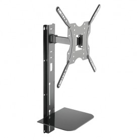LogiLink BP0048 Supporto TV a parete 139,7 cm (55") Nero, Acciaio inossidabile (BP0048)