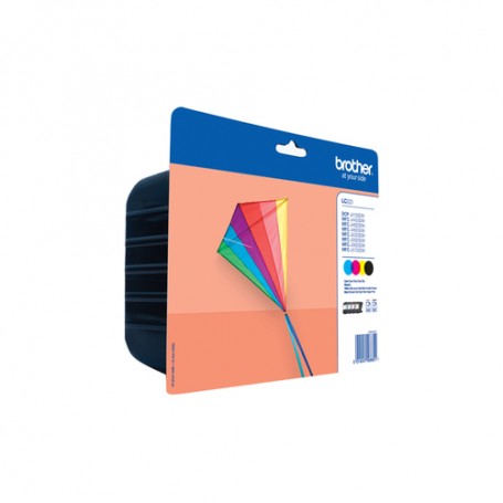 Brother LC-223VALBPDR cartuccia d'inchiostro 1 pz Originale Nero, Ciano, Magenta, Giallo (LC223VALBPDR)