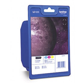 Brother LC1220 Rainbow cartuccia d'inchiostro 3 pz Originale Ciano, Magenta, Giallo (LC1220RBWBPDR)