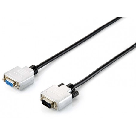 Equip 118856 cavo VGA 20 m VGA (D-Sub) Nero, Argento (118856)