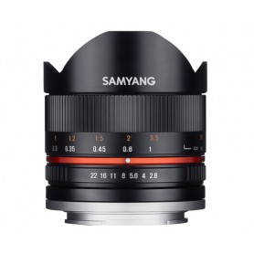 Samyang 8mm F2.8 UMC Fish-eye II SLR Obiettivo fish-eye ampio Nero (1220310101)