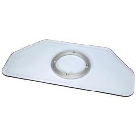 Hama Rotary Stand for LCD/Plasma TV, glass, clear (84028)