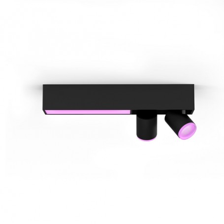 Philips Hue White and Color ambiance 5061030P7 Faretto luminoso intelligente 11 W Nero Bluetooth/Zigbee (50610/30/P7)