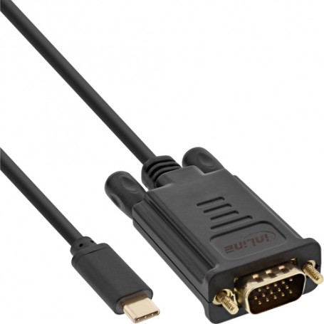 InLine 64141 cavo e adattatore video USB tipo-C VGA (D-Sub) (64141)