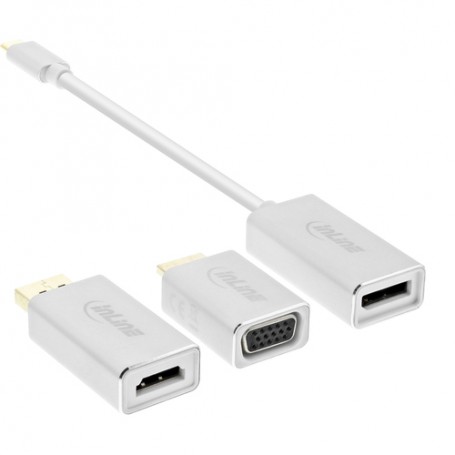 InLine 64109S adattatore grafico USB 3840 x 2160 Pixel Argento (64109S)