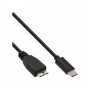 InLine USB C/USB Micro-B, 1 m cavo USB USB 3.2 Gen 2 (3.1 Gen 2) Micro-USB B Nero (35721)