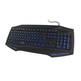 Hama Exodus 300 Illuminated tastiera USB QWERTZ Tedesco Nero (186040)