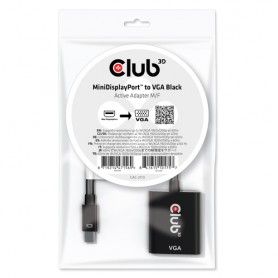 CLUB3D CAC-2113 adattatore per inversione del genere dei cavi Mini Displayport VGA Nero (CAC-2113)