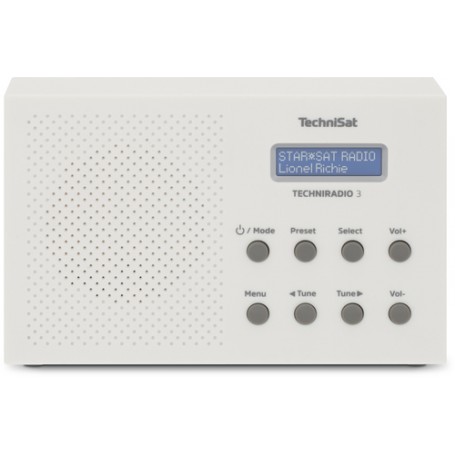 TechniSat TechniRadio 3 Portatile Analogico e digitale Bianco (0001/3925)