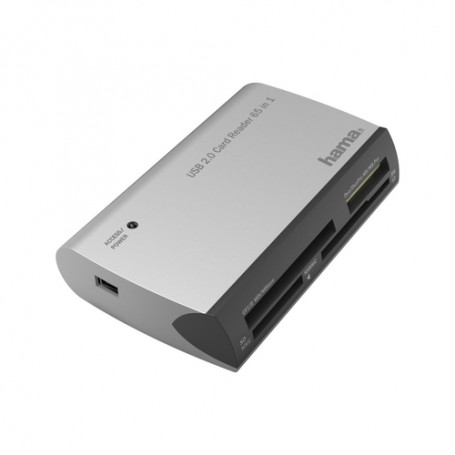 Hama All in One lettore di schede USB 2.0 Nero, Argento (00200129)