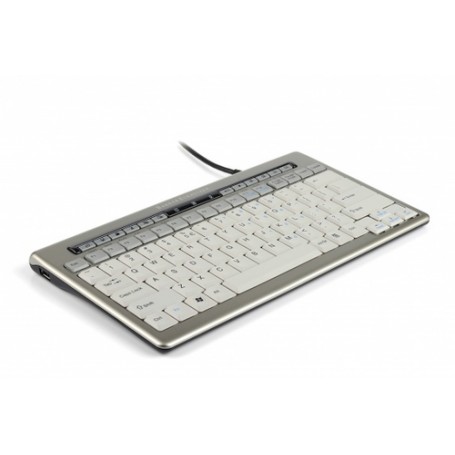 BakkerElkhuizen S-board 840 tastiera USB QWERTY Inglese Grigio (BNES840DUS)