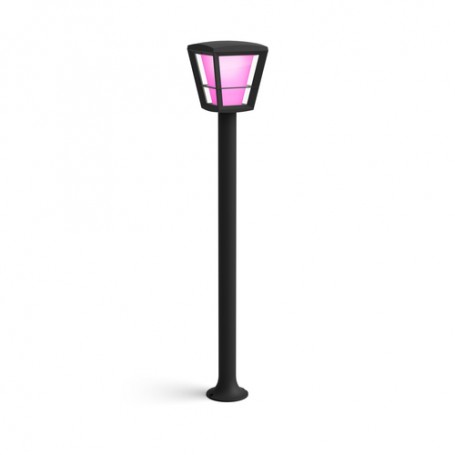 Philips Hue White and Color ambiance 1744230P7 Colonna/Luce a lampione da esterno 15 W Nero (1744230P7)