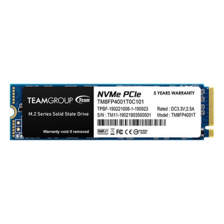Team Group TM8FP4001T0C101 drives allo stato solido M.2 1000 GB PCI Express 3.0 NVMe (TM8FP4001T0C101)