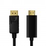 LogiLink CV0128 cavo e adattatore video 3 m DisplayPort HDMI tipo A (Standard) Nero (CV0128)