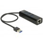 DeLOCK 62653 hub di interfaccia 5000 Mbit/s Nero (62653)