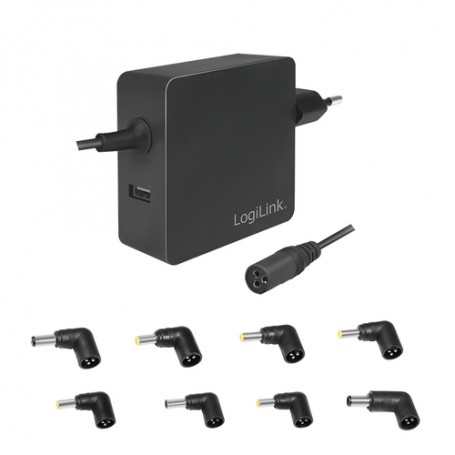 LogiLink PA0214 adattatore e invertitore Interno 65 W Nero (PA0214)
