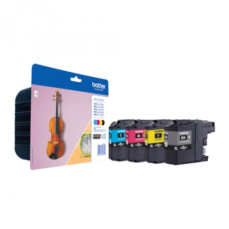 Brother LC-127XLVALBPDR cartuccia d'inchiostro 4 pz Originale Nero, Ciano, Magenta, Giallo (LC127XLVALBPDR)