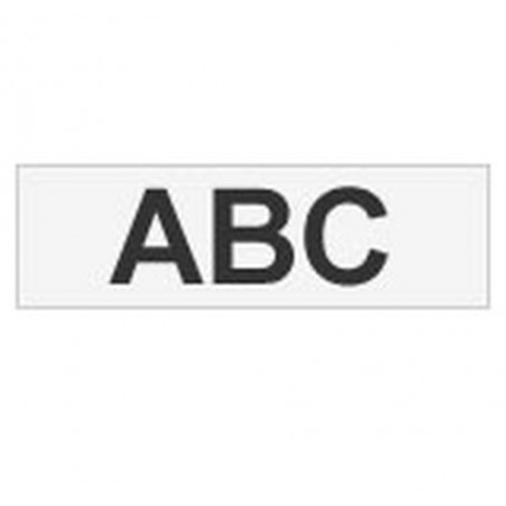 Brother Gloss Laminated Labelling Tape - 18mm, Black/Clear nastro per etichettatrice TX (TX141)