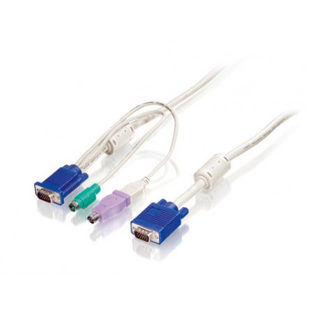 LevelOne ACC-2102 cavo per tastiera, video e mouse Bianco 3 m (ACC-2102)
