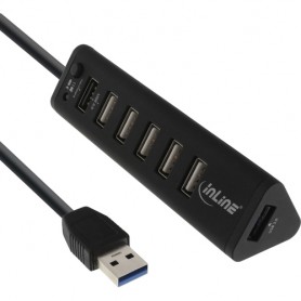InLine 66763 hub di interfaccia USB 3.2 Gen 1 (3.1 Gen 1) Type-A 5000 Mbit/s (66763)